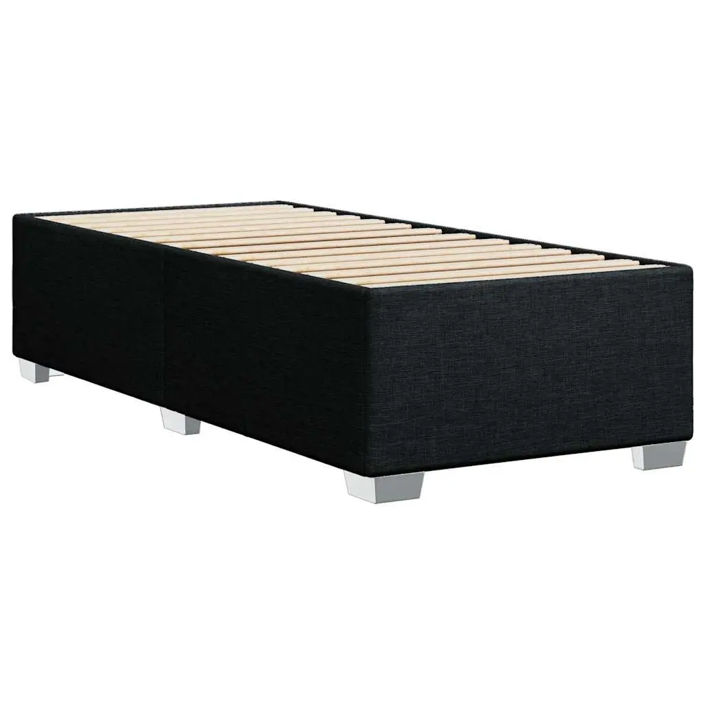 Black Fabric King Single Bed Frame for Restful Sleep