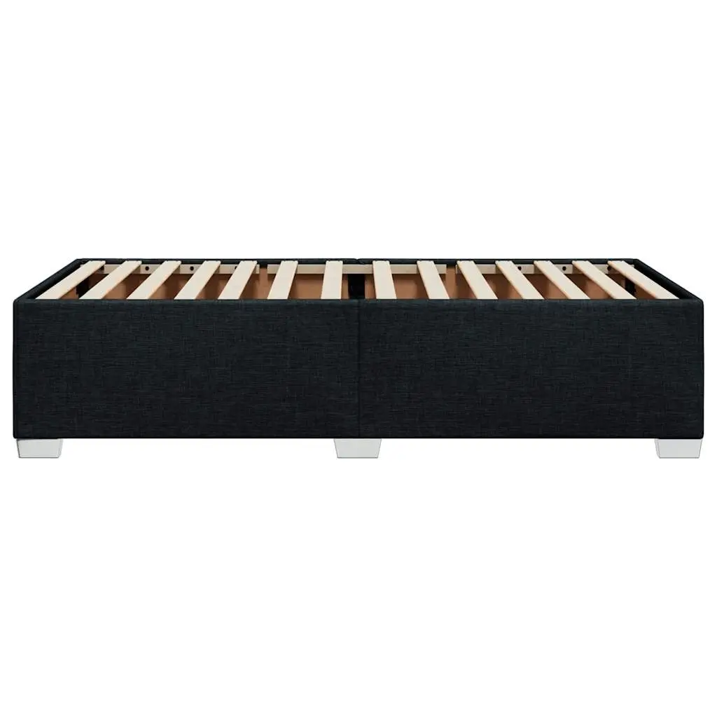 Black Fabric King Single Bed Frame for Restful Sleep