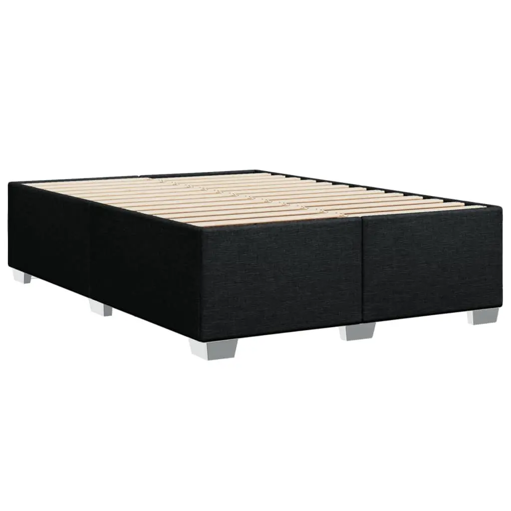 Black Queen Bed Frame with Soft Upholstery
