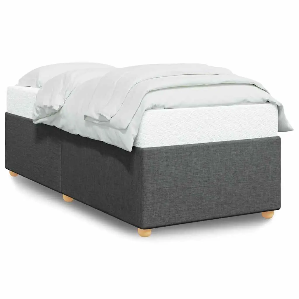 Grey Fabric Bed Frame 90x190 cm