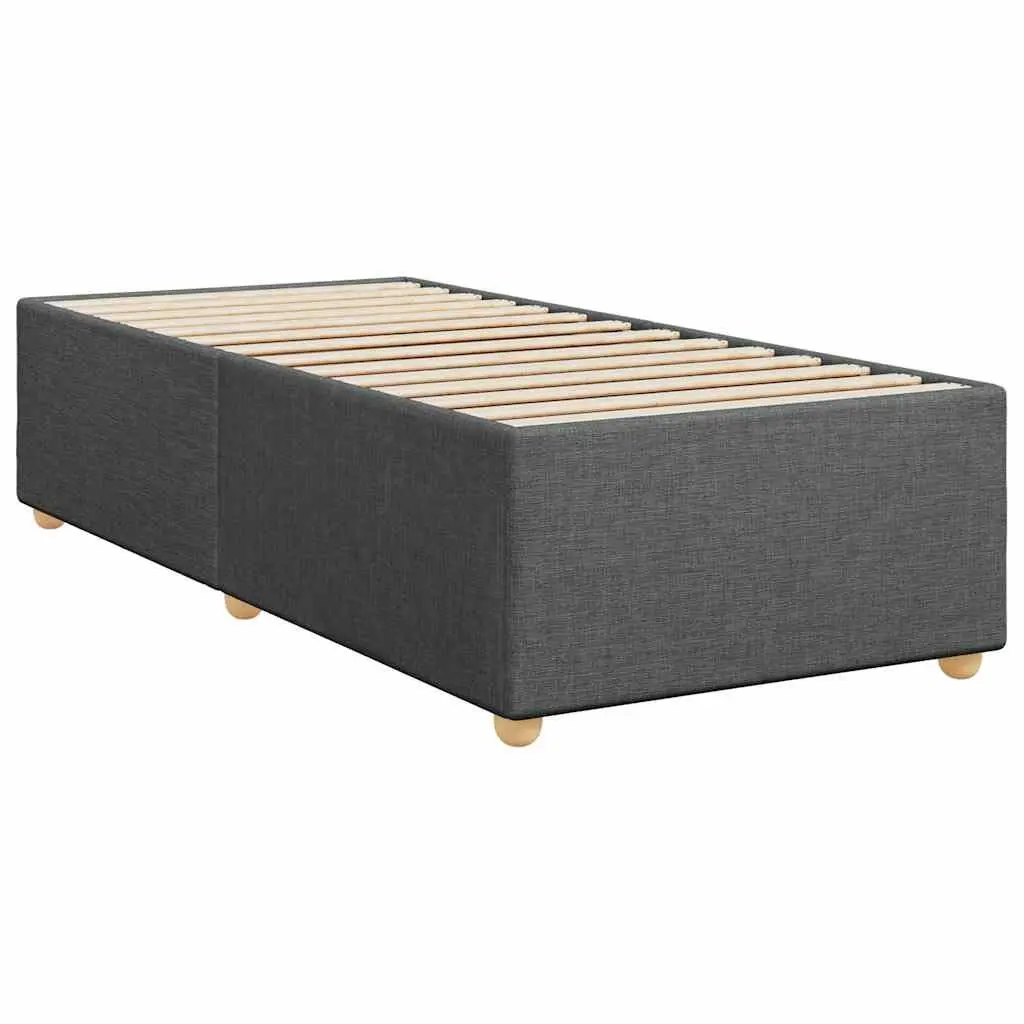 Grey Fabric Bed Frame 90x190 cm