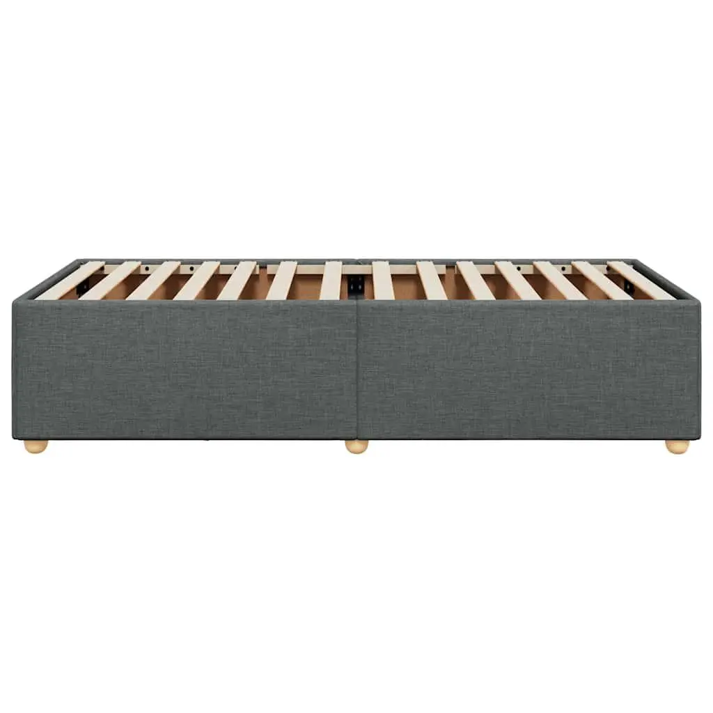 Grey Fabric Bed Frame 90x190 cm
