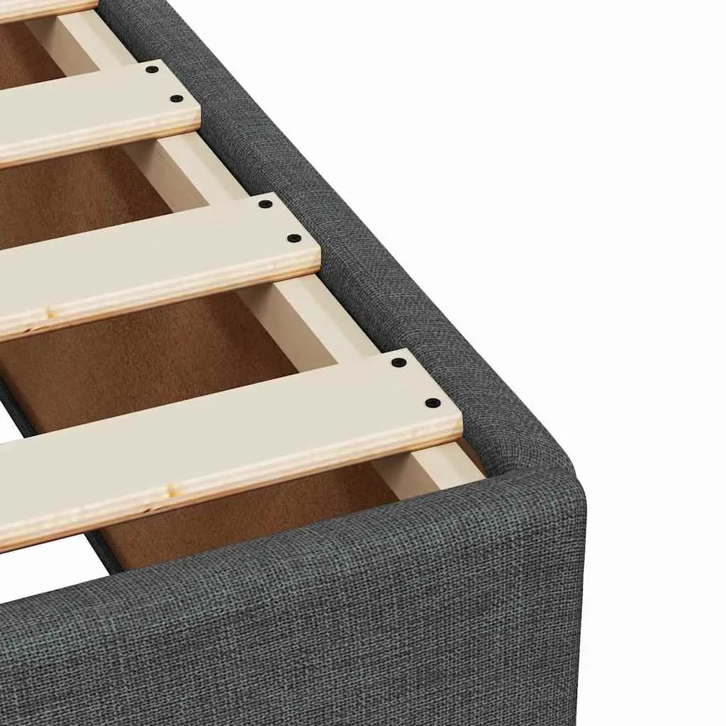 Grey Fabric Bed Frame 90x190 cm