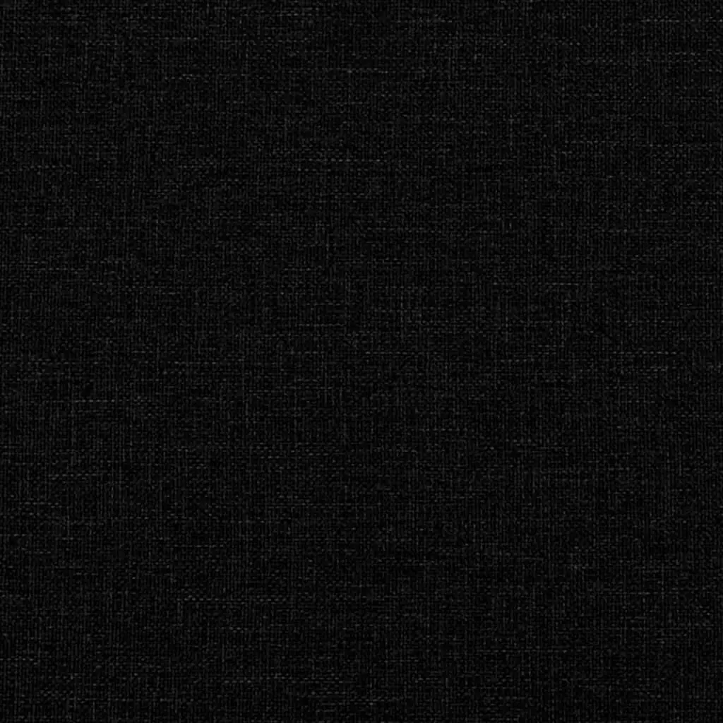 Double Bed Frame Black Fabric Upholstered Slat Support Bedroom Furniture