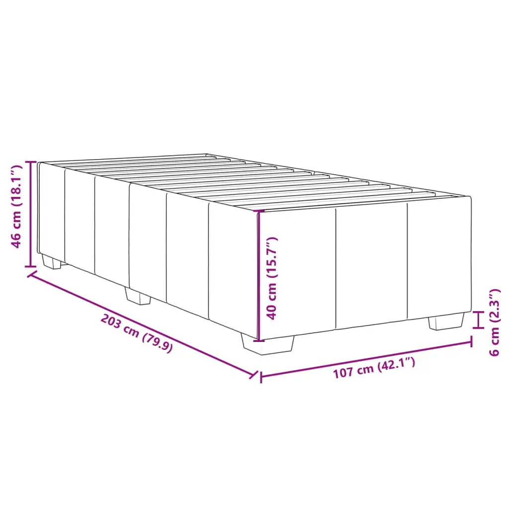 Grey Fabric King Single Bed Frame for Comfort