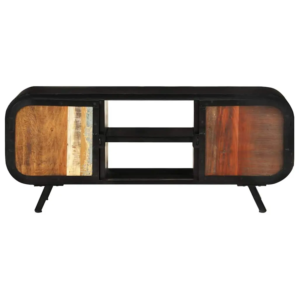 Reclaimed Wood TV Cabinet Industrial Vintage Stand 110x30x45cm Brown