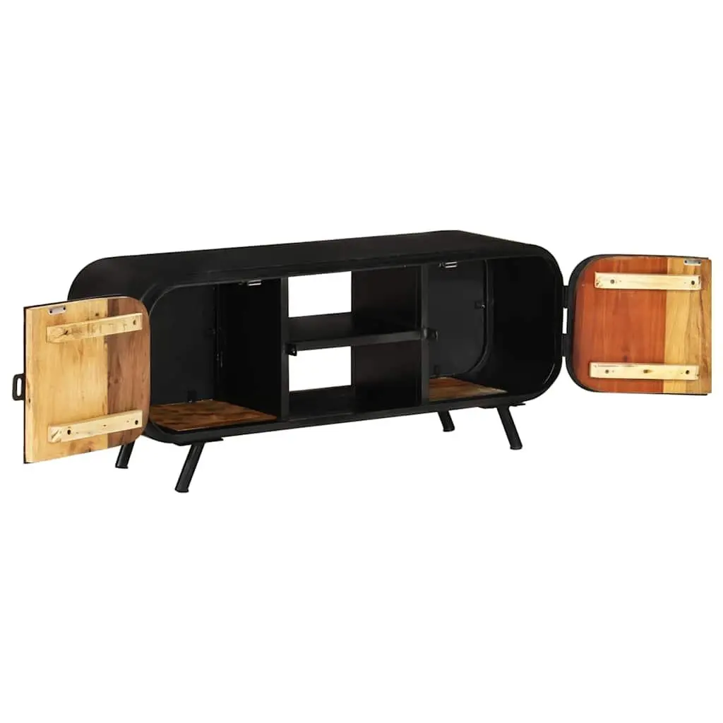 Reclaimed Wood TV Cabinet Industrial Vintage Stand 110x30x45cm Brown