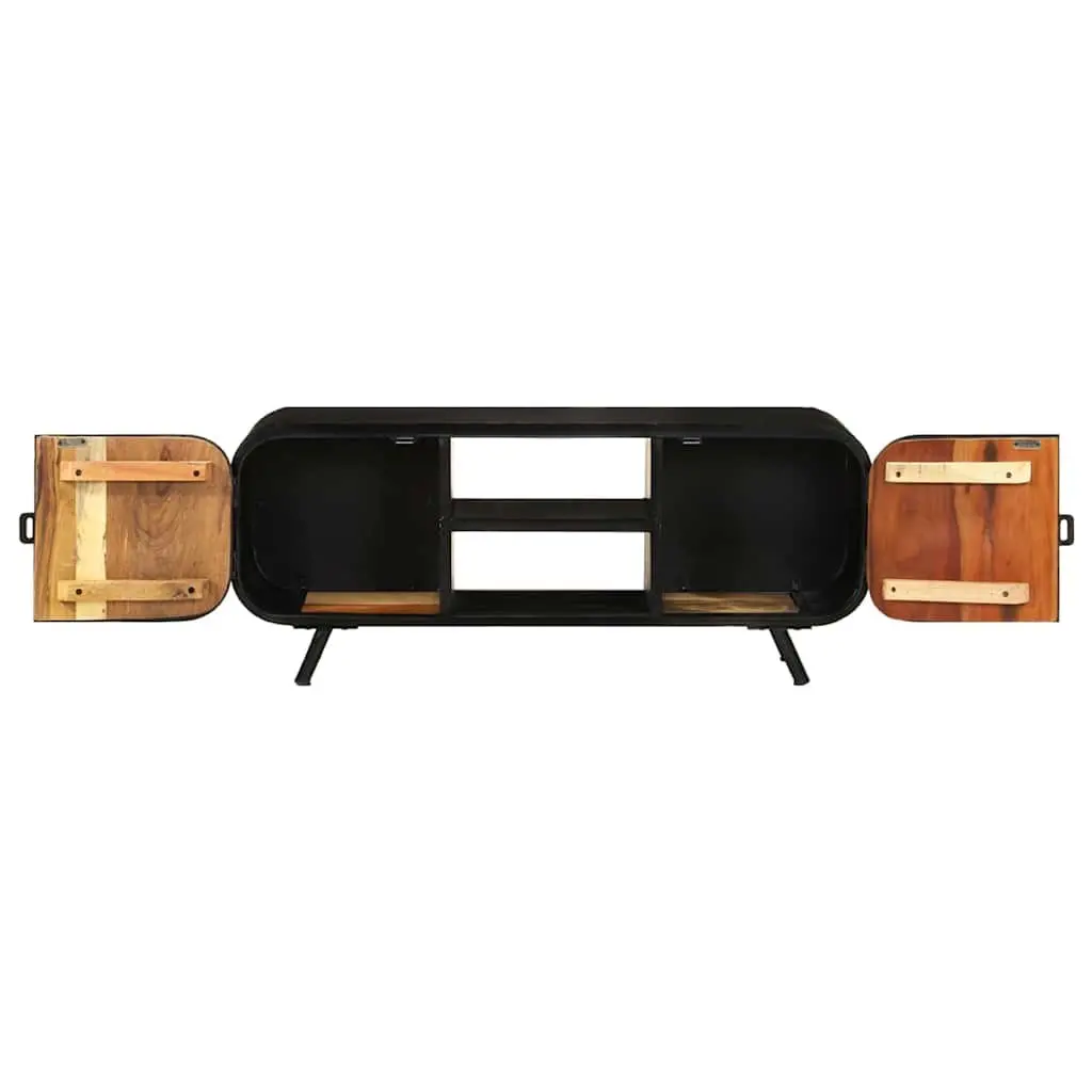 Reclaimed Wood TV Cabinet Industrial Vintage Stand 110x30x45cm Brown