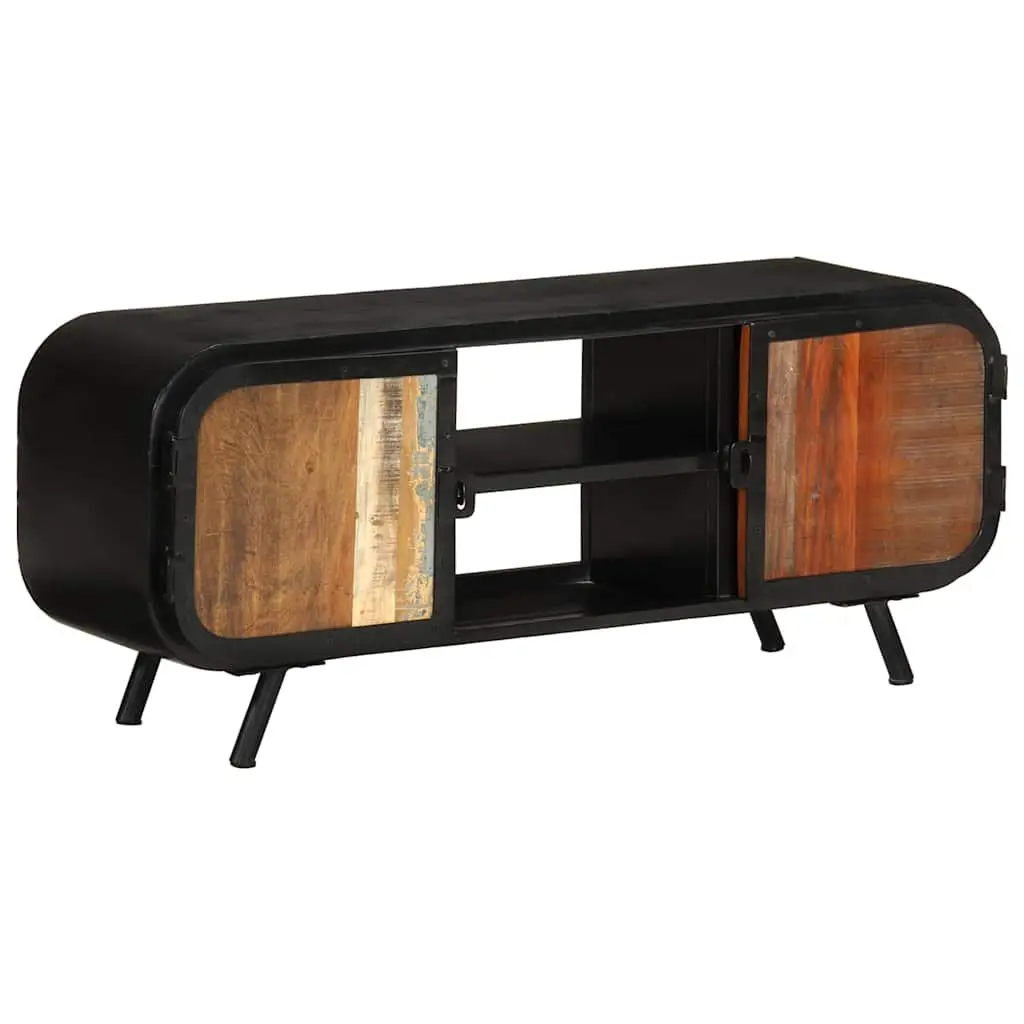Reclaimed Wood TV Cabinet Industrial Vintage Stand 110x30x45cm Brown