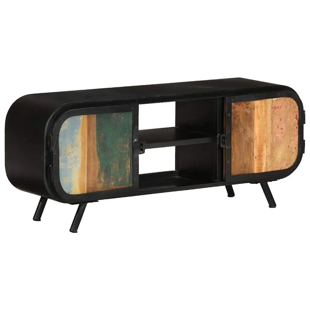 Reclaimed Wood TV Cabinet Industrial Vintage Stand 110x30x45cm Brown