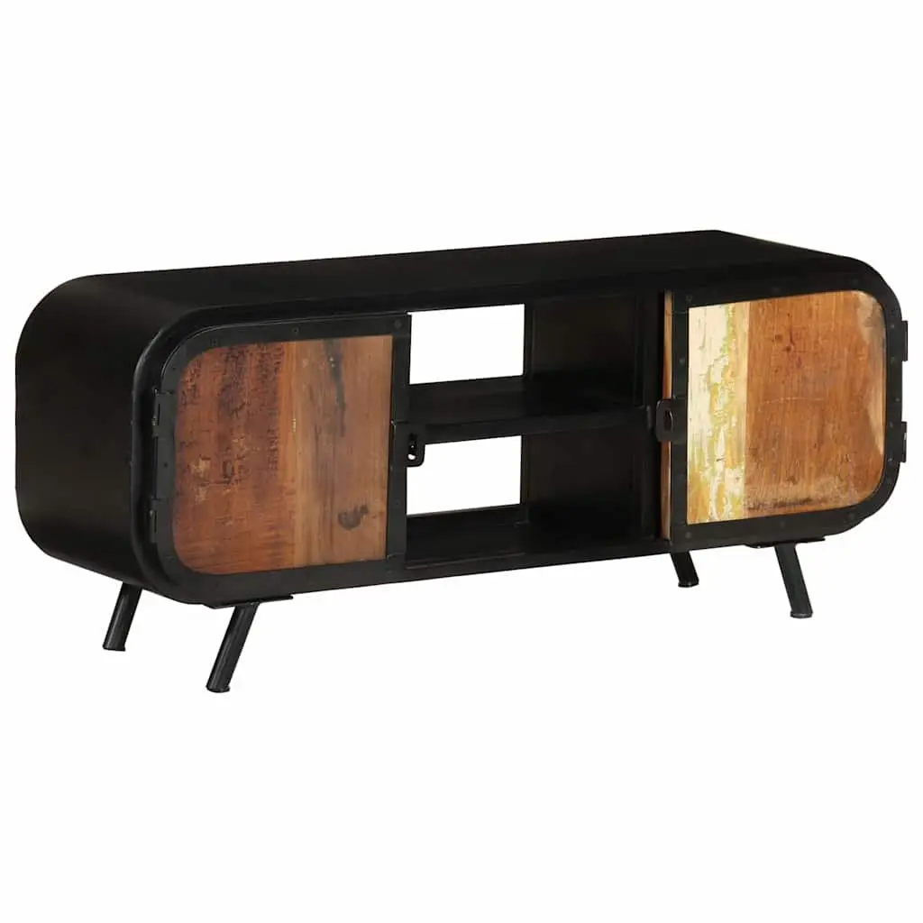 Reclaimed Wood TV Cabinet Industrial Vintage Stand 110x30x45cm Brown