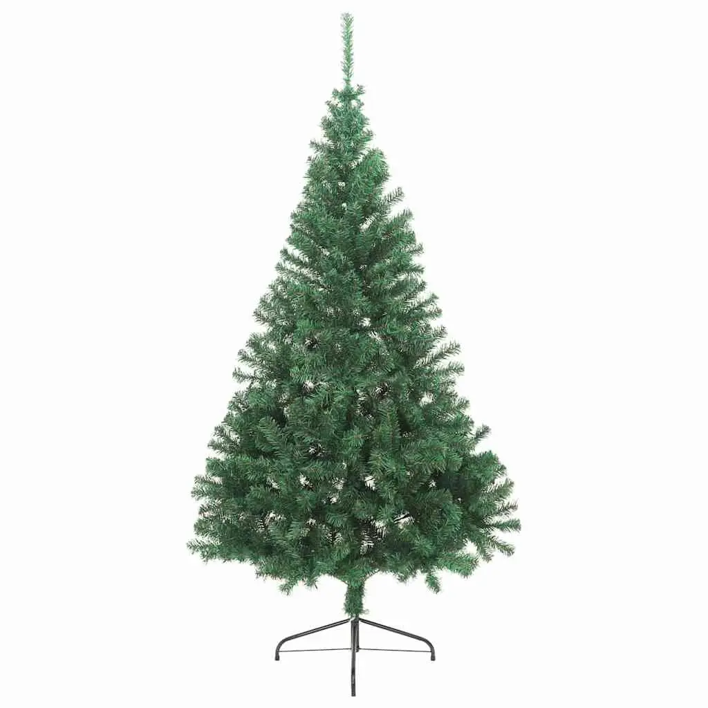 Artificial Half Christmas Tree 240cm Green Wall-Mount Seasonal Holiday Decor