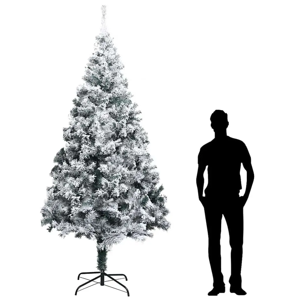 Artificial Christmas Tree 300cm Flocked Snow Green PVC Branches