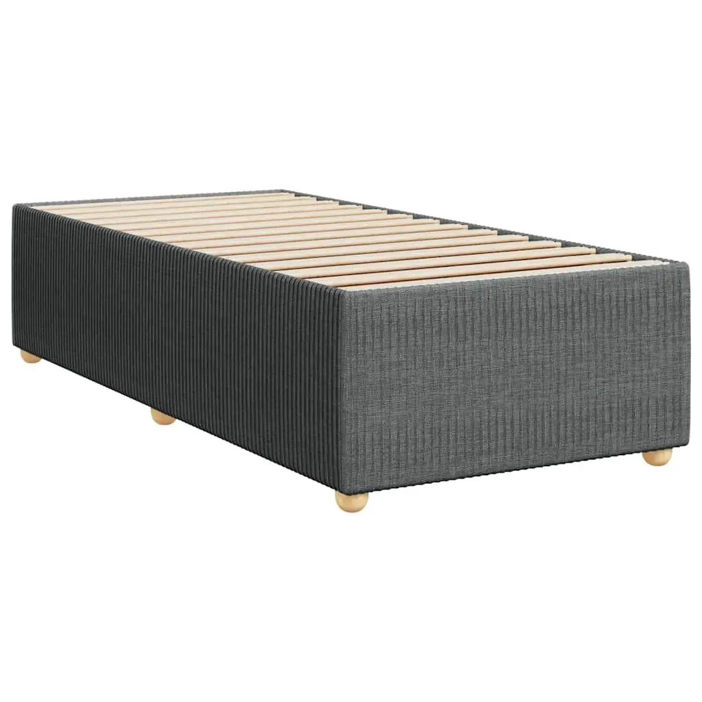 Grey Velvet Bed Frame 90x190 cm