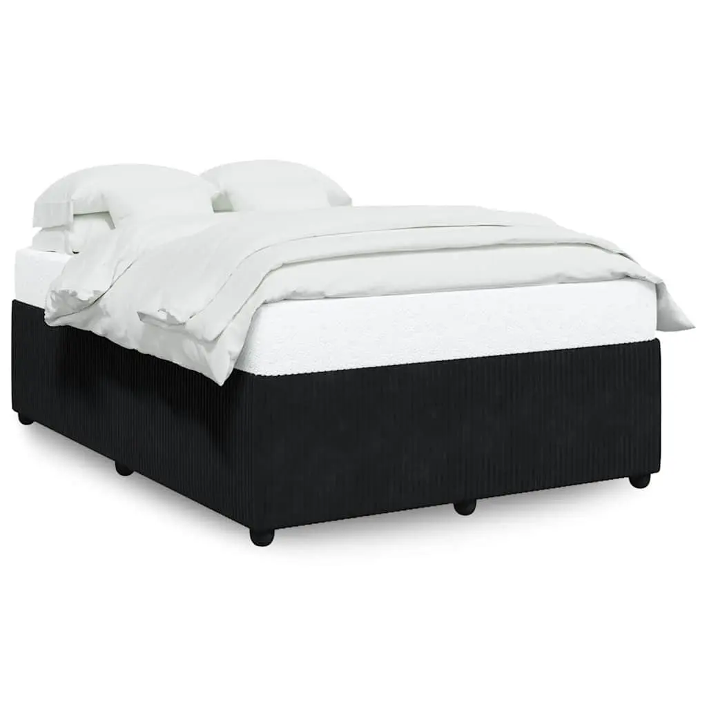 Black Velvet Double Bed Frame for Comfort