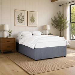 Comfortable Grey Velvet Bed Frame for Your Home