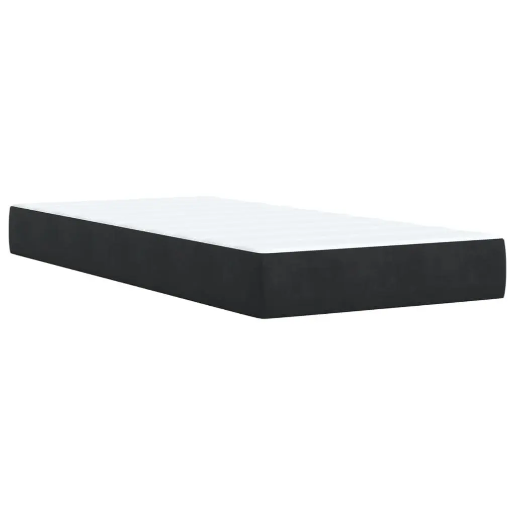 Box Spring Bed Pocket Spring Mattress King Single Velvet Grey