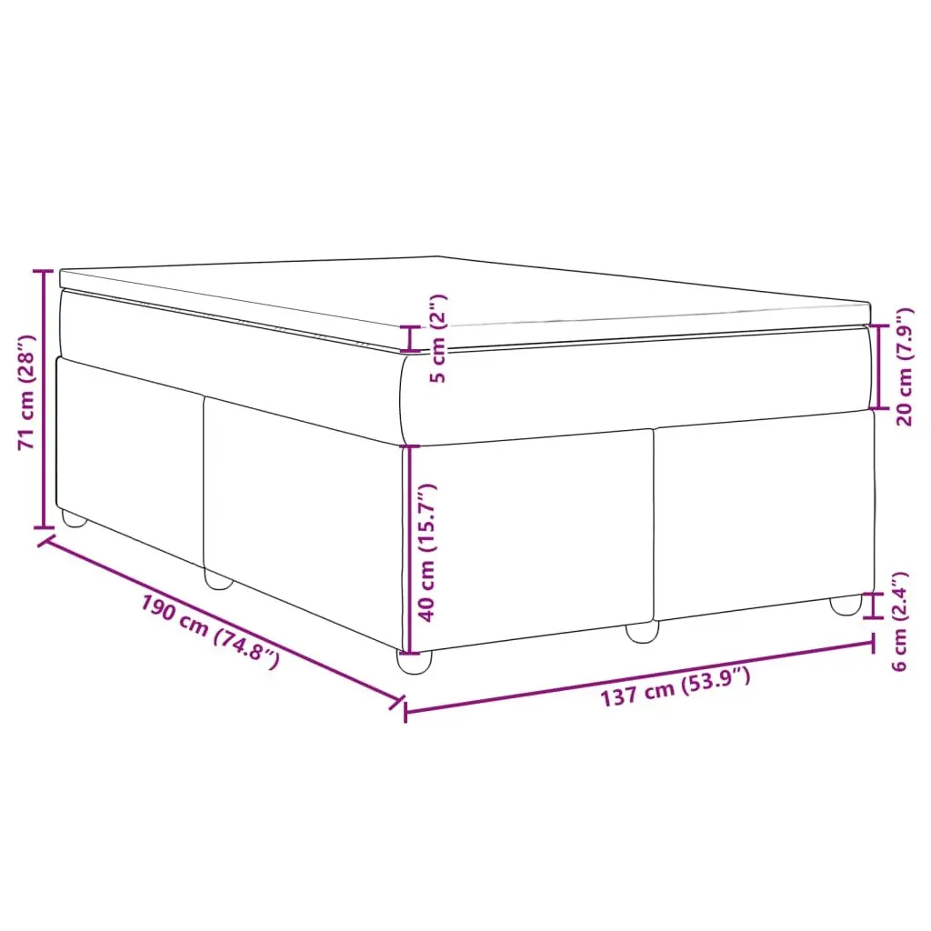 Double Box Spring Bed with Pocket Spring Mattress