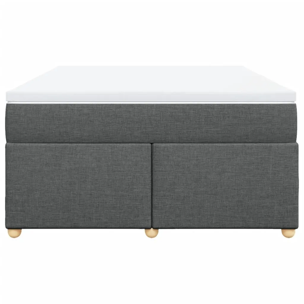 Queen Bed with Pocket Spring Mattress in Grey