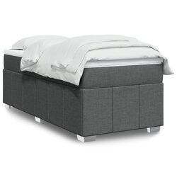 Comfortable King Single Box Spring Bed with Grey Mattress