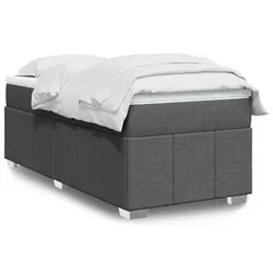 Comfortable King Single Box Spring Bed with Grey Mattress