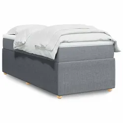 Warm and Reliable King Single Box Spring Bed in Grey