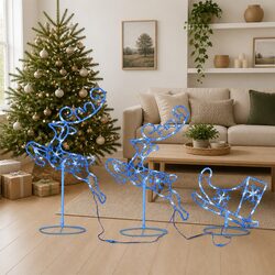 Blue Christmas Sleigh Decoration for Your Home