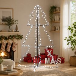 Reliable 200 LED Christmas Cone Tree with Easy Setup