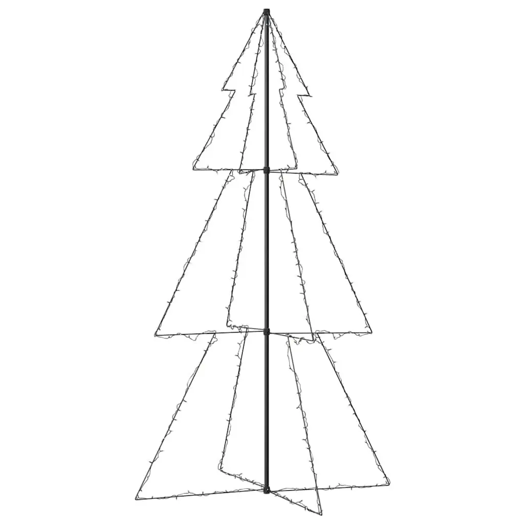Christmas Cone Tree Indoor Outdoor Decoration 120x220 cm White 300 LEDs