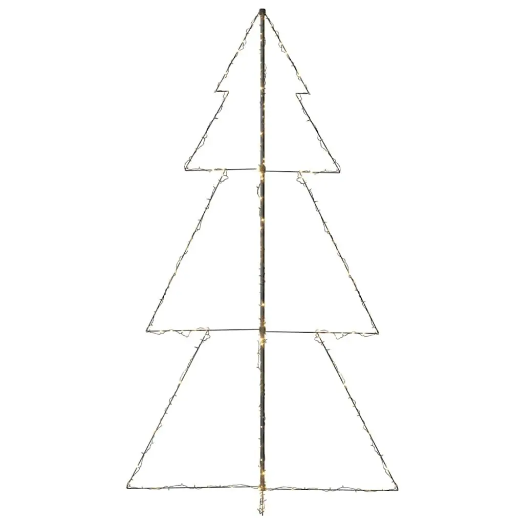 Christmas Cone Tree Indoor Outdoor Decoration 120x220 cm White 300 LEDs
