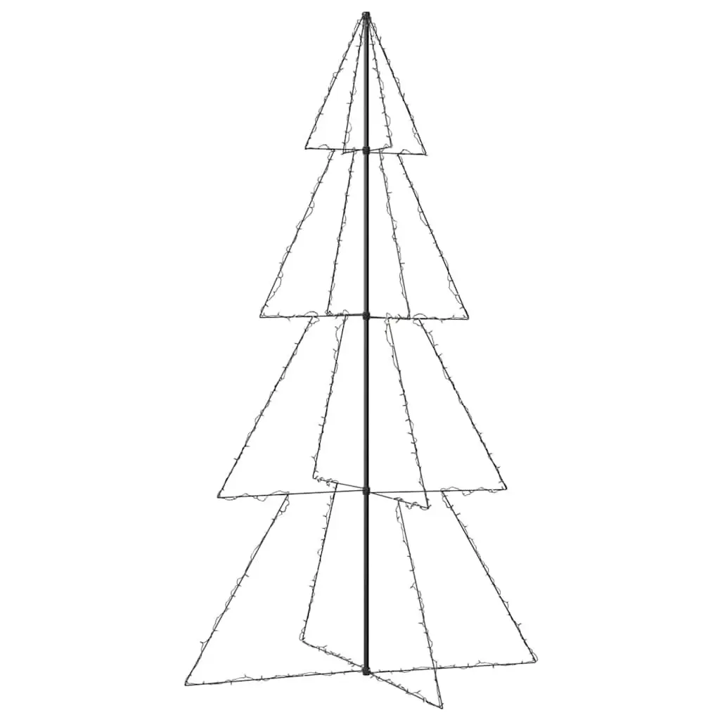 Christmas Cone Tree Indoor Outdoor Decoration 250cm White 360 LED Lights