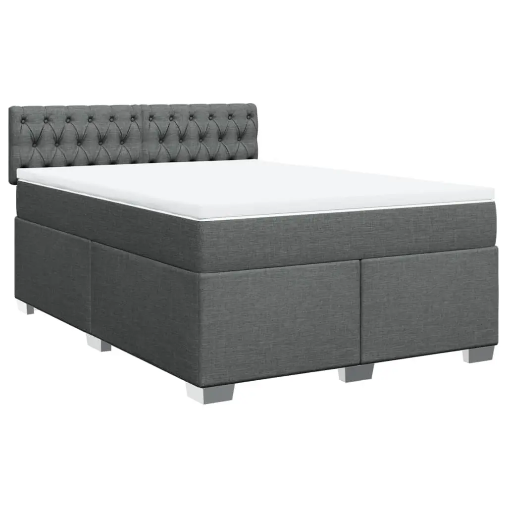 Double Box Spring Bed with Supportive Mattress