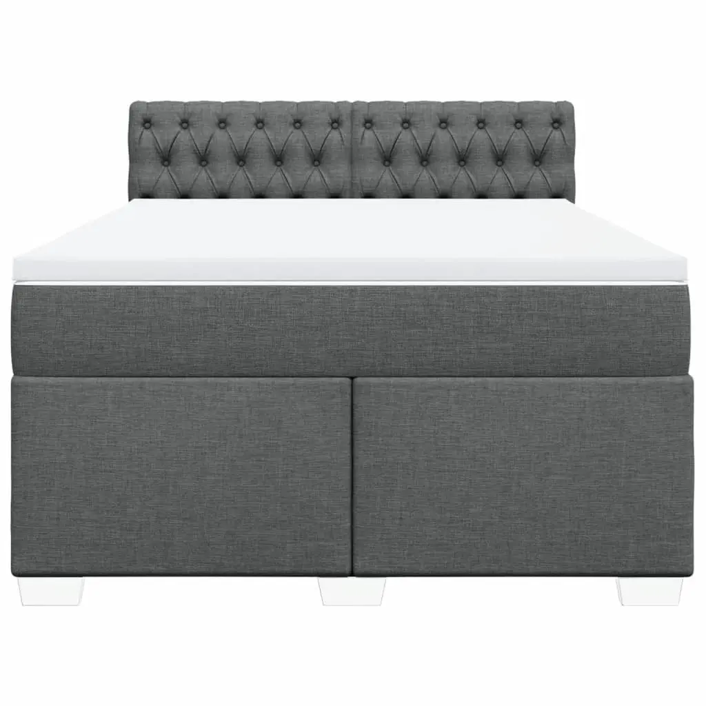 Double Box Spring Bed with Supportive Mattress