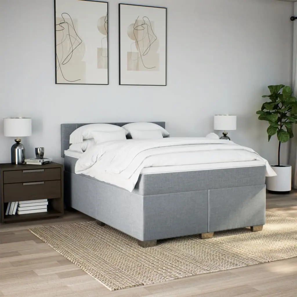 Queen Box Spring Bed for Peaceful Sleep
