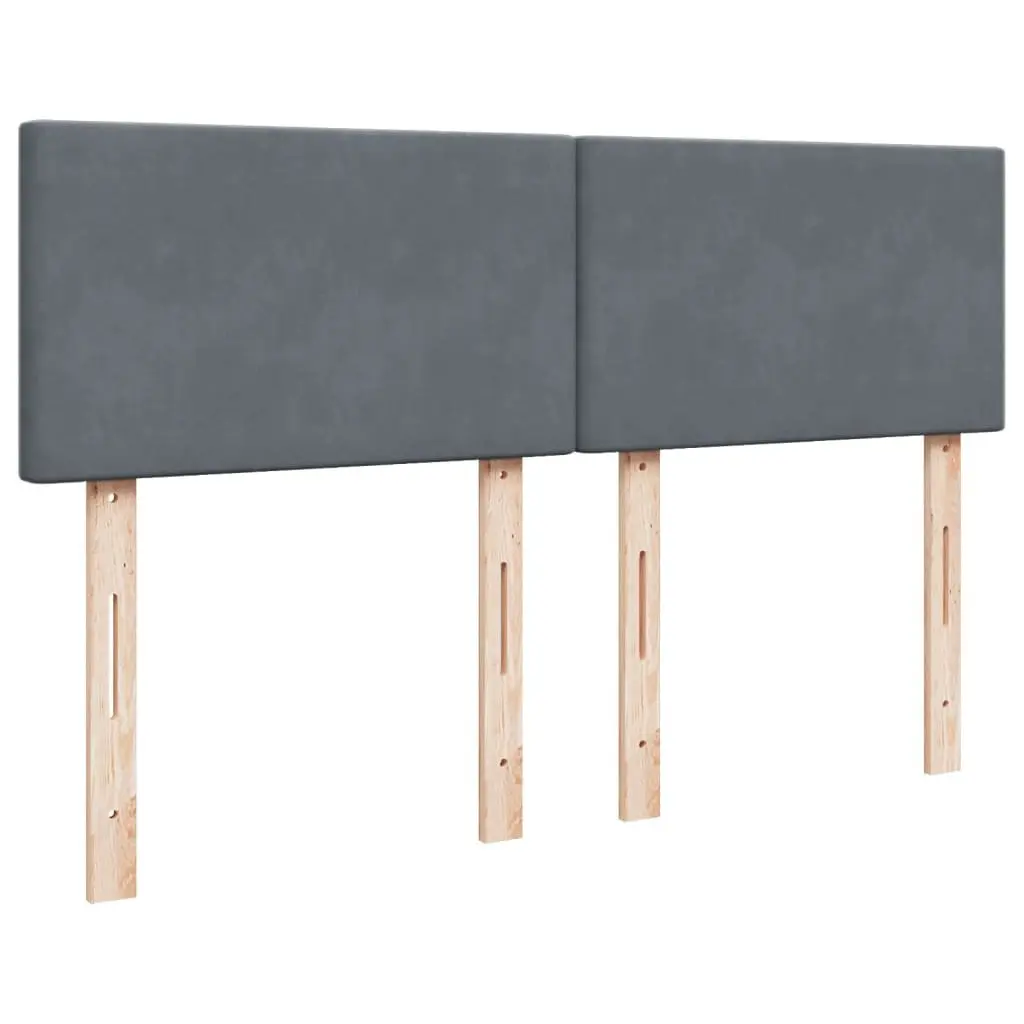 Box Spring Bed with Pocket Sprung Mattress Double Velvet Upholstered Frame