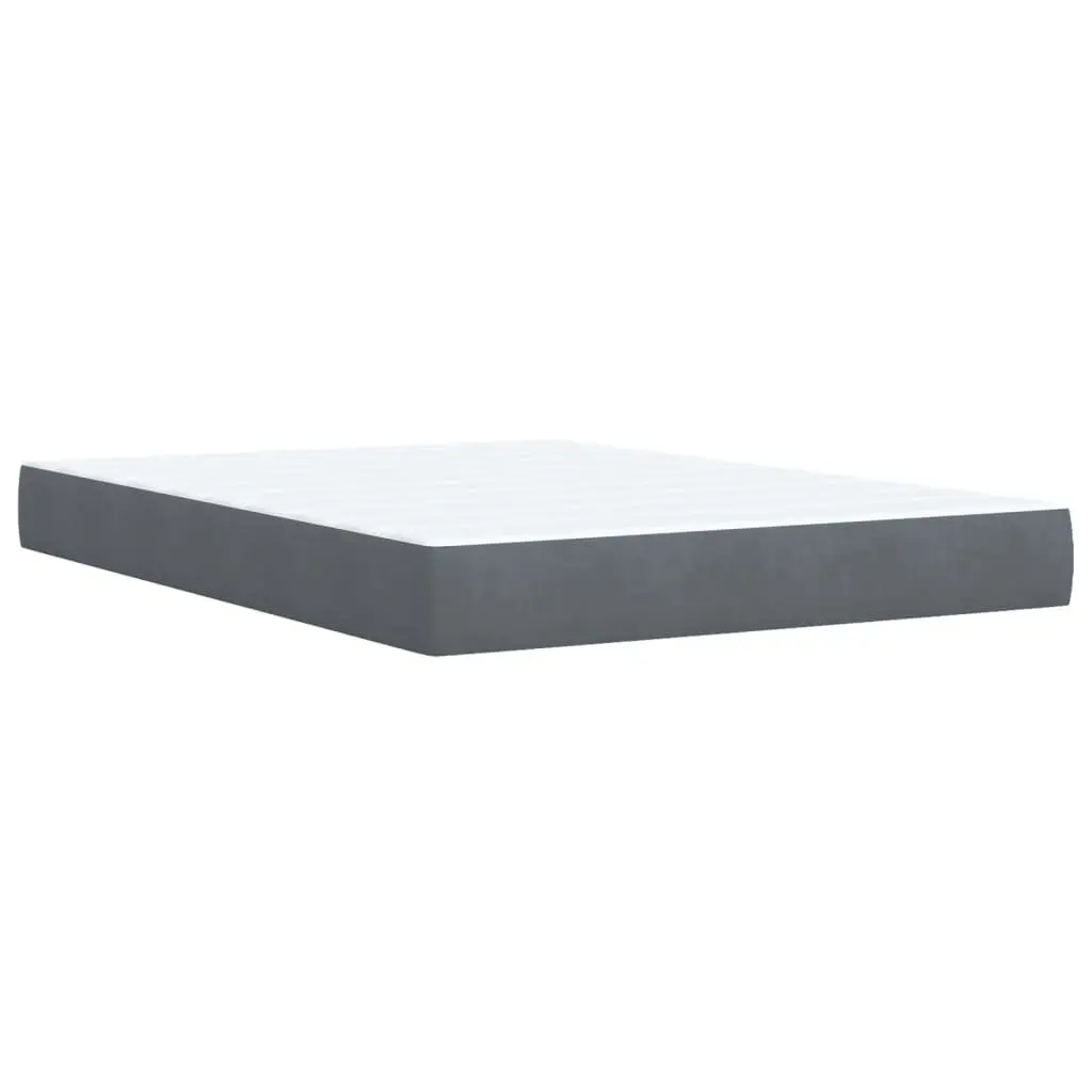 Box Spring Bed with Pocket Sprung Mattress Double Velvet Upholstered Frame