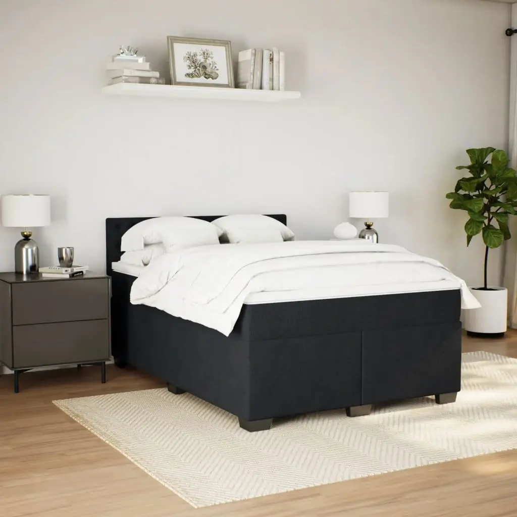 Queen Box Spring Bed with Long-Lasting Comfort