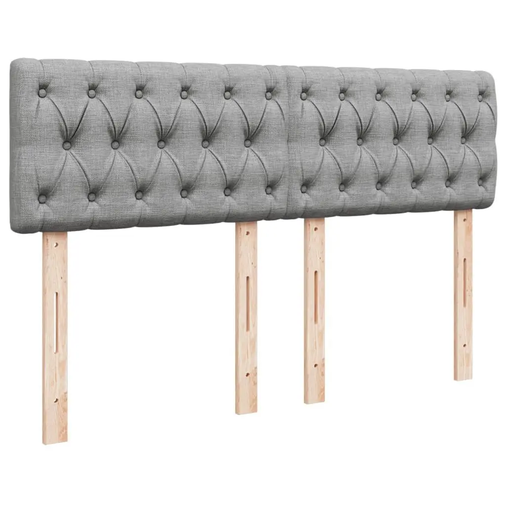 Queen Box Spring Bed Pocket Spring Mattress Dark Grey Fabric