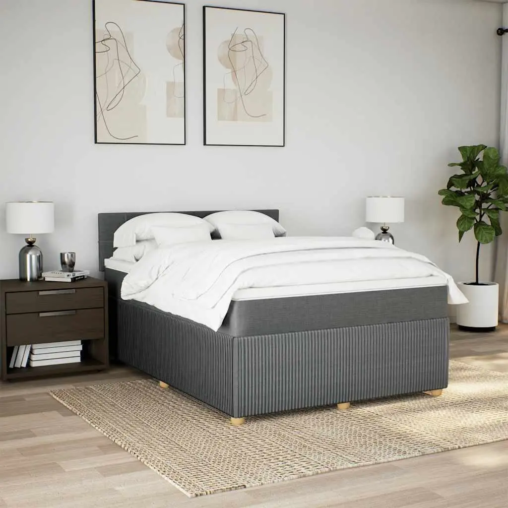 Queen Box Spring Bed with Pocket Mattress