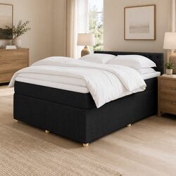Comforting Queen Box Spring Bed with Practical Features