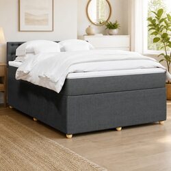 Comfortable and Reliable Queen Box Spring Bed with Pocket Mattress