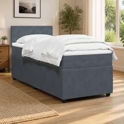 Comfortable King Single Bed with Velvet Finish