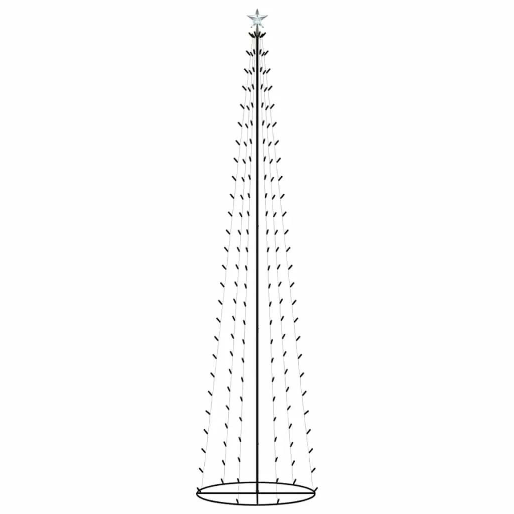 Christmas Cone Tree Indoor Outdoor Holiday Decoration 240 cm Warm White LED