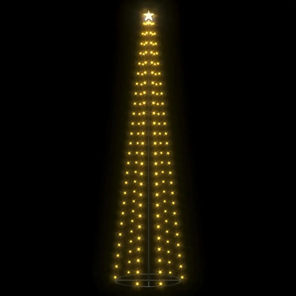 Christmas Cone Tree Indoor Outdoor Holiday Decoration 240 cm Warm White LED