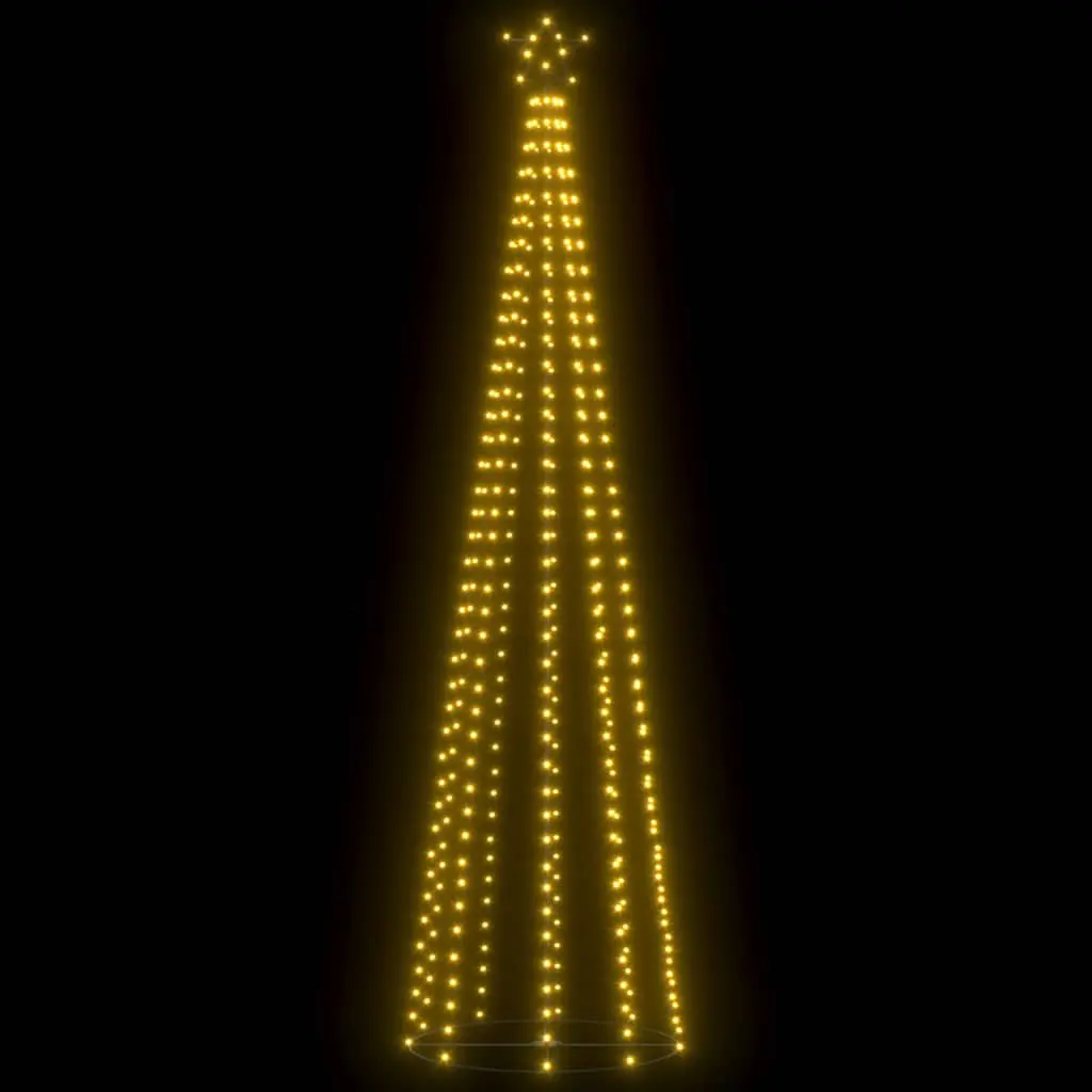 Cone Tree Christmas Decoration 400 Warm White LEDs 100cm Base 360cm Height Indoor Outdoor