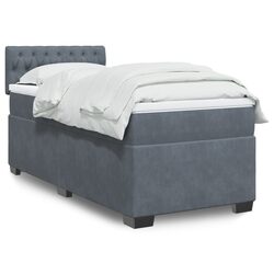 Cozy King Single Box Spring Bed with Built-In LED Lights
