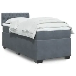 Cozy King Single Box Spring Bed with Built-In LED Lights