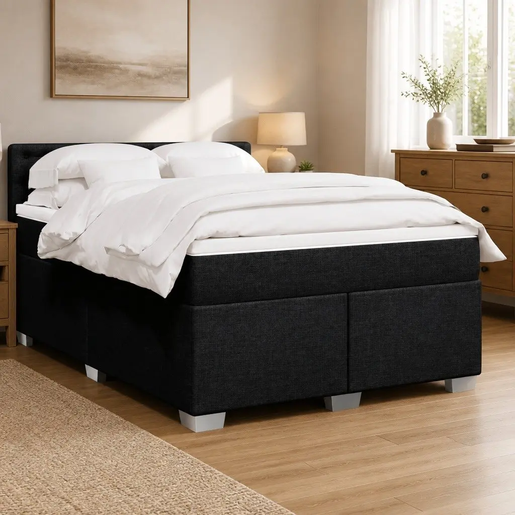 Double Box Spring Bed with Pocket Spring Mattress