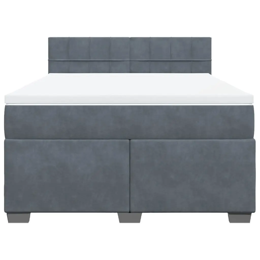 Double Box Spring Bed with Customizable LED Lights