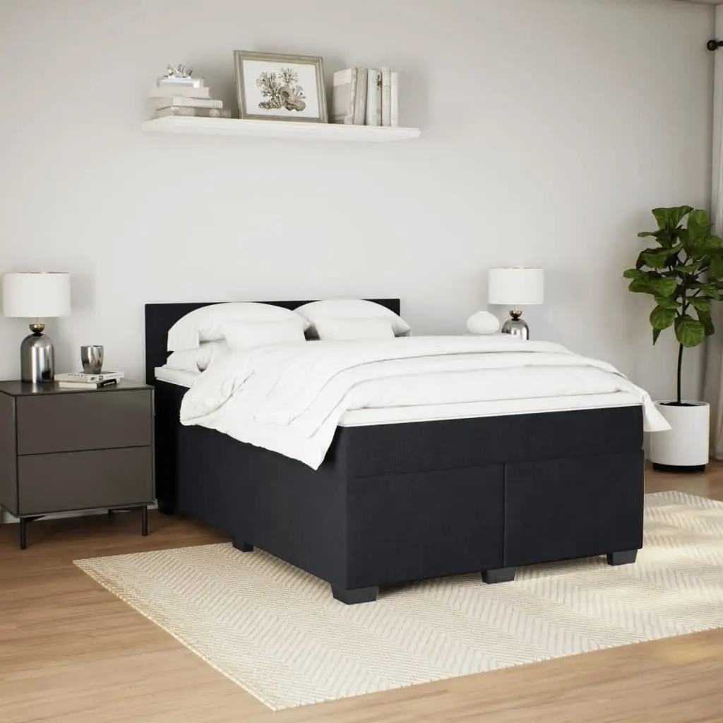 Queen Box Spring Bed with LED and Pocket Springs